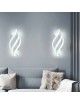 Applique LED da parete 16W lampada 3 luci bianco naturale caldo design moderno a spirale per interni