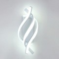 Applique LED da parete 16W lampada 3 luci bianco naturale caldo design moderno a spirale per interni