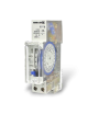 Timer analogico temporizzatore luci 24 ore 1 modulo da quadro elettrico su guida din