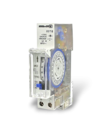 Timer analogico temporizzatore luci 24 ore 1 modulo da quadro elettrico su guida din