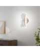 Applique da Parete LED Oro 6W Moderno Lampada da Muro con Struttura Trasparente Verticale Luce Bianca Naturale Calda per Interni