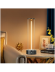 Lampada da tavolo scrivania LED 3W oro grigio ricaricabile touch con filo luminoso magnetico cilindro per ristorante bar