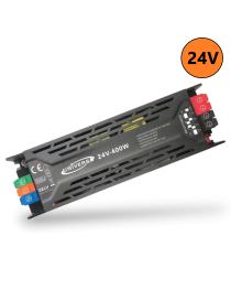 Trasformatore 24V 12.5A 300W connessione rapido alimentatore salvaspazio stabilizzato per strip led collegamento facile