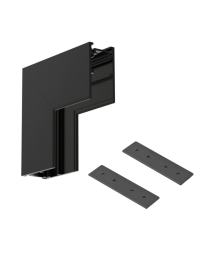 Connettore giunzione angolare a L angolo curva interna nero per collegamento binario magnetico a superficie 48V