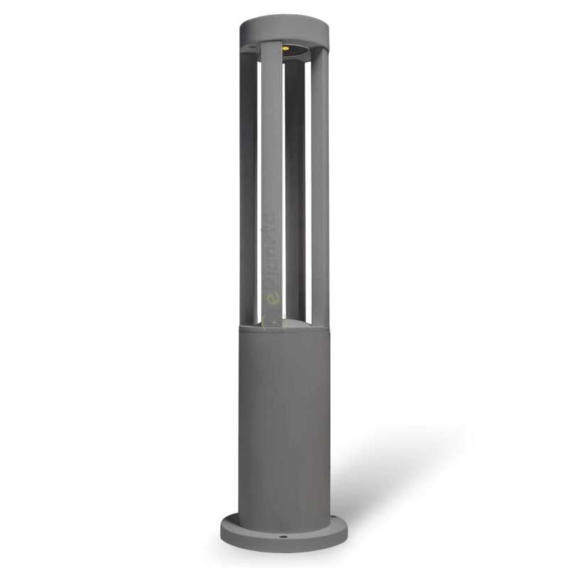 Lampione da giardino led 12w lampada per esterno lampioncino moderno grigio IP65