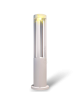 Lampione da giardino led 12w lampada per esterno lampioncino moderno bianco IP65