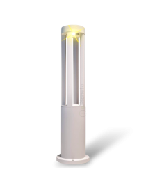 Lampione da giardino led 12w lampada per esterno lampioncino moderno bianco IP65