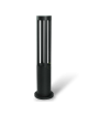 Lampione da giardino led 12w lampada per esterno lampioncino moderno nero IP65