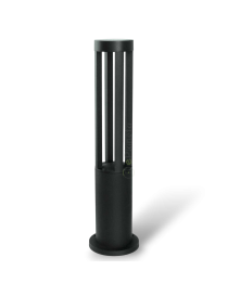 Lampione da giardino led 12w lampada per esterno lampioncino moderno nero IP65