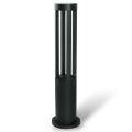Lampione da giardino led 12w lampada per esterno lampioncino moderno nero IP65