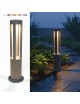 Lampione da giardino led 12w lampada per esterno lampioncino moderno grigio IP65