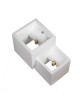 Applique cubo doppia luce led attacco G9 in gesso lampada da soffitto quadrata moderno bianco verniciabile