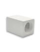 Portafaretto a cubo in gesso da soffitto 110mm verniciabile lampada quadrata con attacco GU10