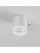 Portafaretto cilindrico in gesso da soffitto 90mm verniciabile lampada a cilindro con attacco GU10