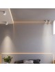 Portafaretto cilindrico in gesso da soffitto 90mm verniciabile lampada a cilindro con attacco GU10