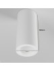 Portafaretto cilindrico in gesso da soffitto 140mm verniciabile lampada a cilindro con attacco GU10
