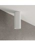 Portafaretto cilindrico in gesso da soffitto 140mm verniciabile lampada a cilindro con attacco GU10