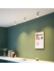 Portafaretto cilindrico in gesso da soffitto 140mm verniciabile lampada a cilindro con attacco GU10