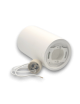 Portafaretto cilindrico in gesso da soffitto 140mm verniciabile lampada a cilindro con attacco GU10
