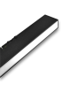 Faretto proiettore a barra lineare led 36W nero per binario monofase 3 in 1 luce calda naturale bianca copertura opaca 