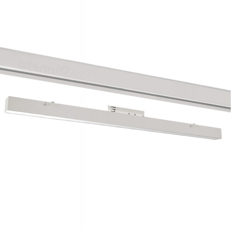 Faretto proiettore a barra lineare led 36W bianco per binario trifase 3 in 1 luce calda naturale bianca copertura opaca