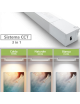 Faretto faro barra led 20W bianco per binario monofase orientabile proiettore luce naturale bianca calda
