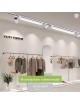 Faretto faro barra led 20W bianco per binario monofase orientabile proiettore luce naturale bianca calda