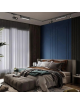 Faretto faro barra led 20W nero per binario monofase orientabile proiettore luce naturale bianca calda