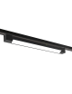 Faretto faro barra led 20W nero per binario monofase orientabile proiettore luce naturale bianca calda