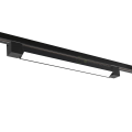Faretto faro barra led 20W nero per binario monofase orientabile proiettore luce naturale bianca calda