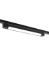 Faretto faro barra led 20W nero per binario monofase orientabile proiettore luce naturale bianca calda