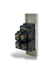 Placche interruttore prese frutti elettrici supporti Sabbia stile simile living now compatibili con scatole standard 503 504 506