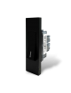 Placche interruttore prese frutti elettrici supporti Nero stile simile living now compatibili con scatole standard 503 504 506