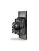 Placche interruttore prese frutti elettrici supporti Nero stile simile living now compatibili con scatole standard 503 504 506