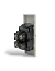 Placche interruttore prese frutti elettrici supporti Bianco stile simile living now compatibili con scatole standard 503 504 506