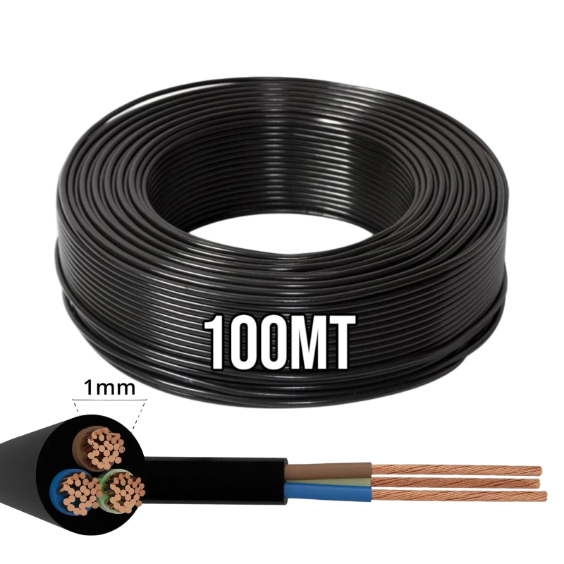 100mt Cavo bianco piattina 2x0,75 elettrodomestico