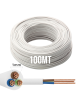 100mt Cavo bianco piattina 2x0,75 elettrodomestico