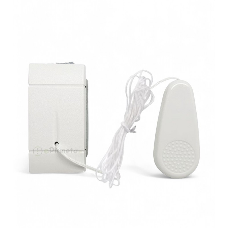 Pulsante tirante compatibile con Bticino living light / international / air frutti elettrici con corda 1P 10A nero
