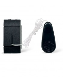 Pulsante tirante nero compatibile con Bticino living light / international / air frutti elettrici con corda 1P 10A