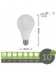 Lampadina led bulbo A60 E27 10w attacco grande sfera basso consumo luce fredda naturale calda