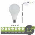 Lampadina led bulbo A60 E27 12w attacco grande sfera basso consumo luce fredda naturale calda