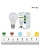 10 PEZZI V-TAC Lampadina led bulbo 11w A60 attacco grande E27 opaco luce fredda naturale calda