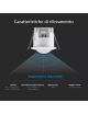 Sensore di movimento presenza a incasso soffitto cartongesso 360° rilevatore infrarossi accensione luce lampadine