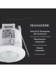 Sensore di movimento presenza a incasso soffitto cartongesso 360° rilevatore infrarossi accensione luce lampadine