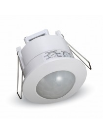 Sensore di movimento presenza a incasso soffitto cartongesso 360° rilevatore infrarossi accensione luce lampadine