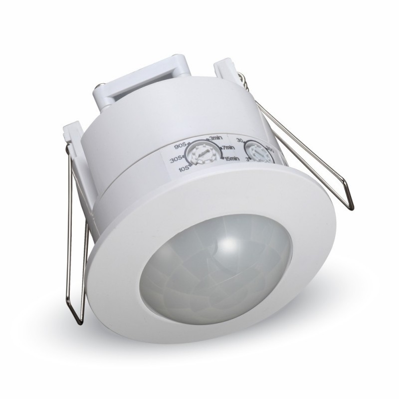 Sensore di movimento presenza a incasso soffitto cartongesso 360° rilevatore infrarossi accensione luce lampadine