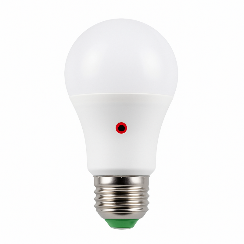 Lampadina LED 10W E27 con sensore crepuscolare A60 accensione automatica luce naturale 4000K