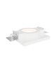 Portafaretto quadrato in gesso da incasso a scomparsa controsoffitto per faretti led GU10