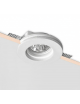 Portafaretto rotondo in gesso a scomparsa da incasso controsoffitto per lampadine led GU10