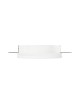 Portafaretto rotondo in gesso a scomparsa da incasso controsoffitto per lampadine led GU10